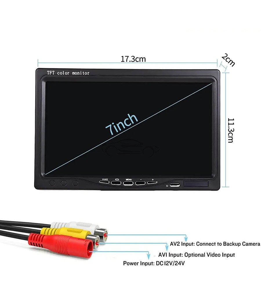 AHD MONITOR ZA VZVRATNO KAMERO LCD WIRD772AHD 7