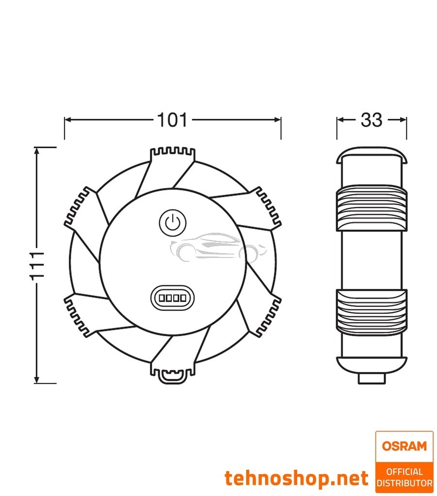 OSRAM LEDguardian ROAD FLARE AMBER, Warning and safety lights