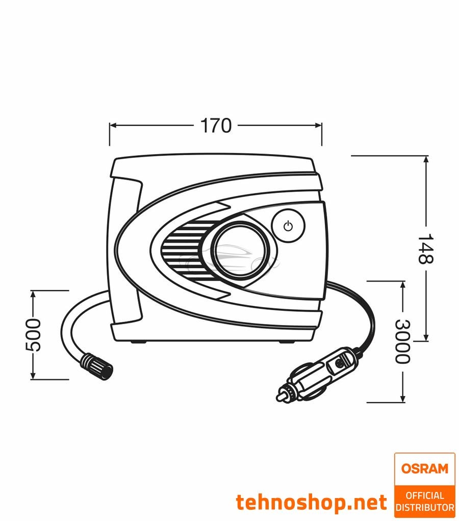 SET/KIT ZA POPRAVILO PNEVMATIK OSRAM TYREseal ESSENTIAL KIT OTSK6ESN