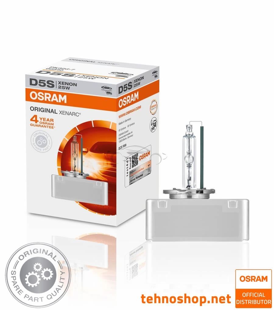 BULB OSRAM XENON D5S 66540 ORIGINAL 25W 12V PK32D-7 FS1