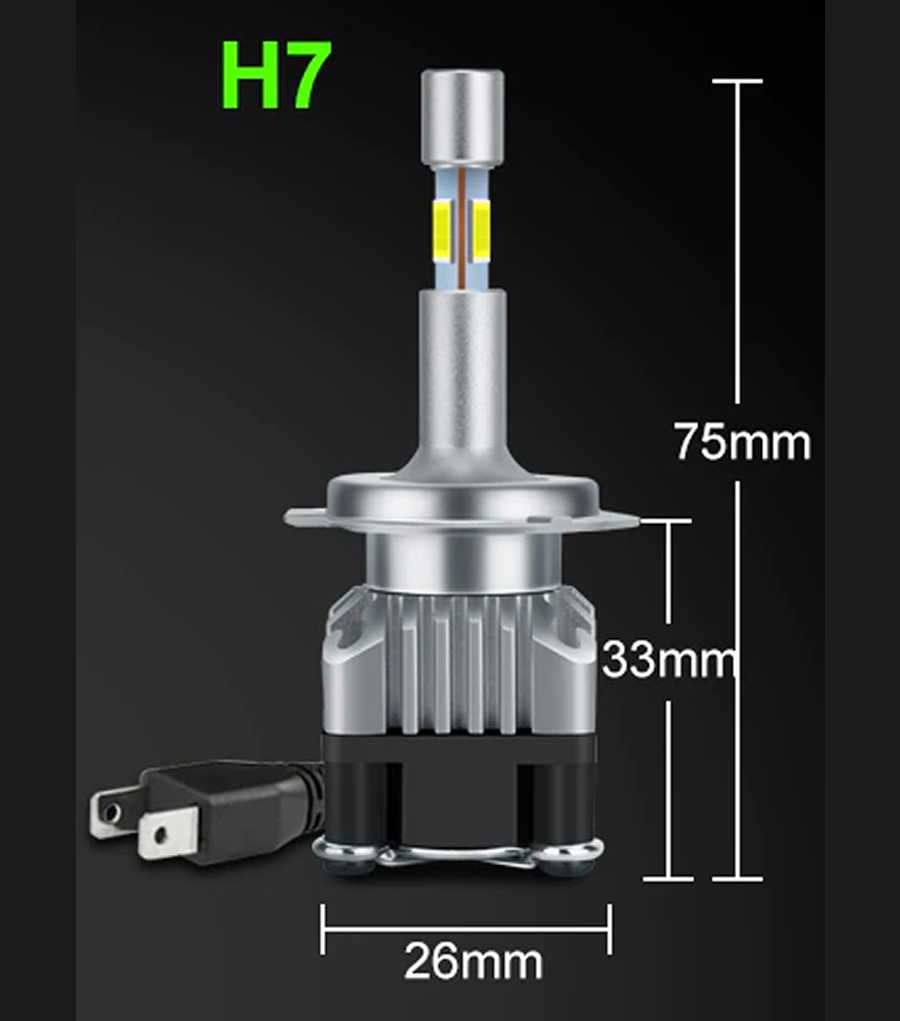 H7 LED 12-24V 20W CANBUS