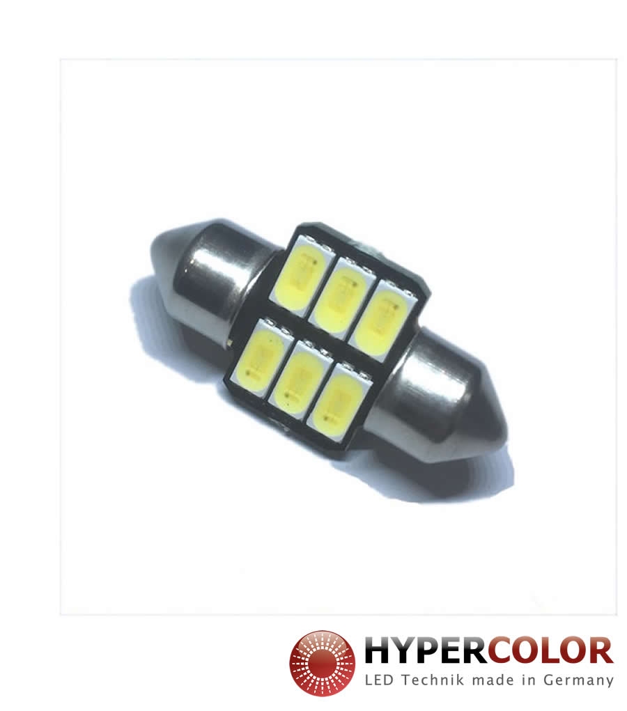 ŽARNICA HYPERCOLOR LED SOFITNA 31 mm HYPRON 6 LED SLIM 6500K