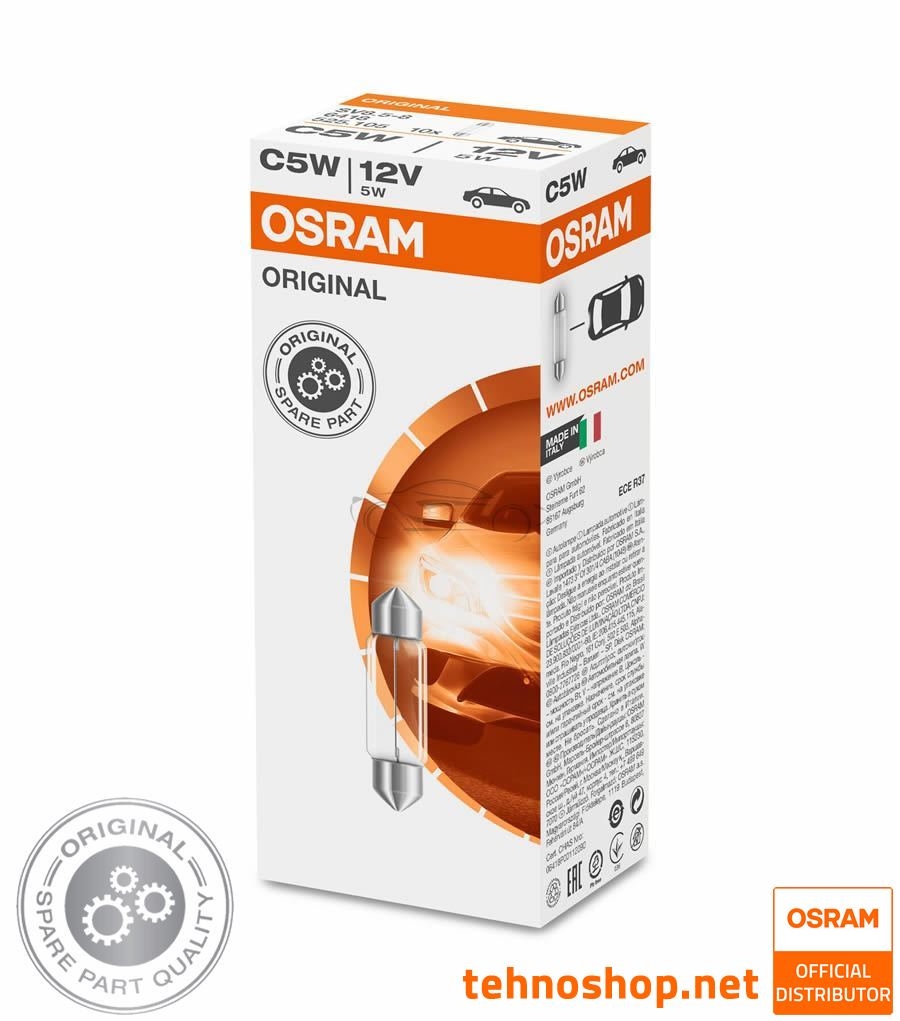 ŽARNICA OSRAM C5W 6418 ORIGINAL 12V SV8.5-8 UNV1