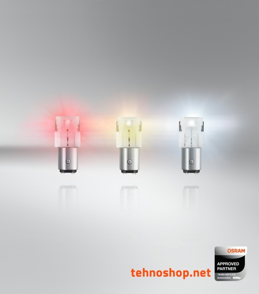 OSRAM LED P21/5W Signal Lamps S25 BAY15d 1357CW LEDriving BASIC 6000K Cool  White LED Reverse Light Brake Lamp Standard Bulb 2pcs - AliExpress
