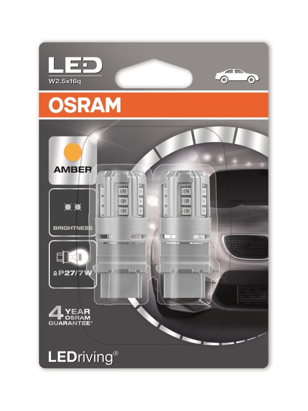 ŽARNICA OSRAM LED P27/7W 3547YE 2,5W 12V W2.5X16Q BLI2