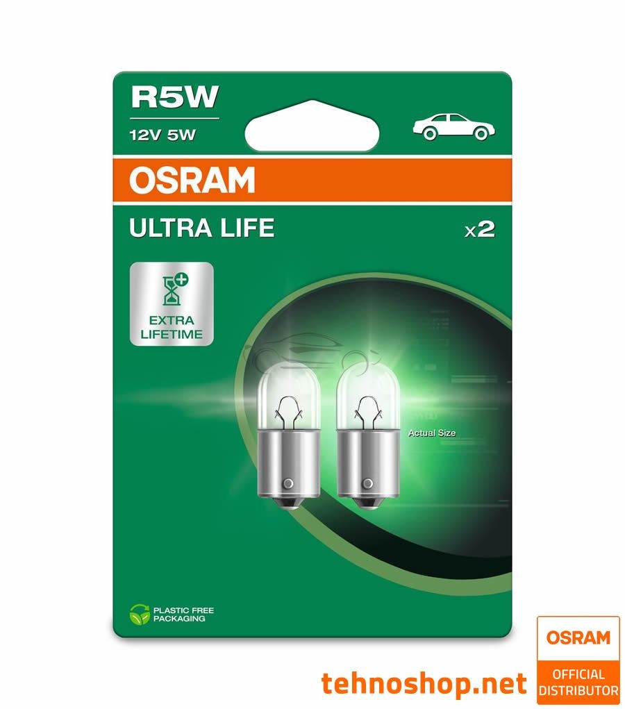 ŽARNICA OSRAM R5W 5007ULT-2BL ULTRALIFE 12V BA15s 2BL