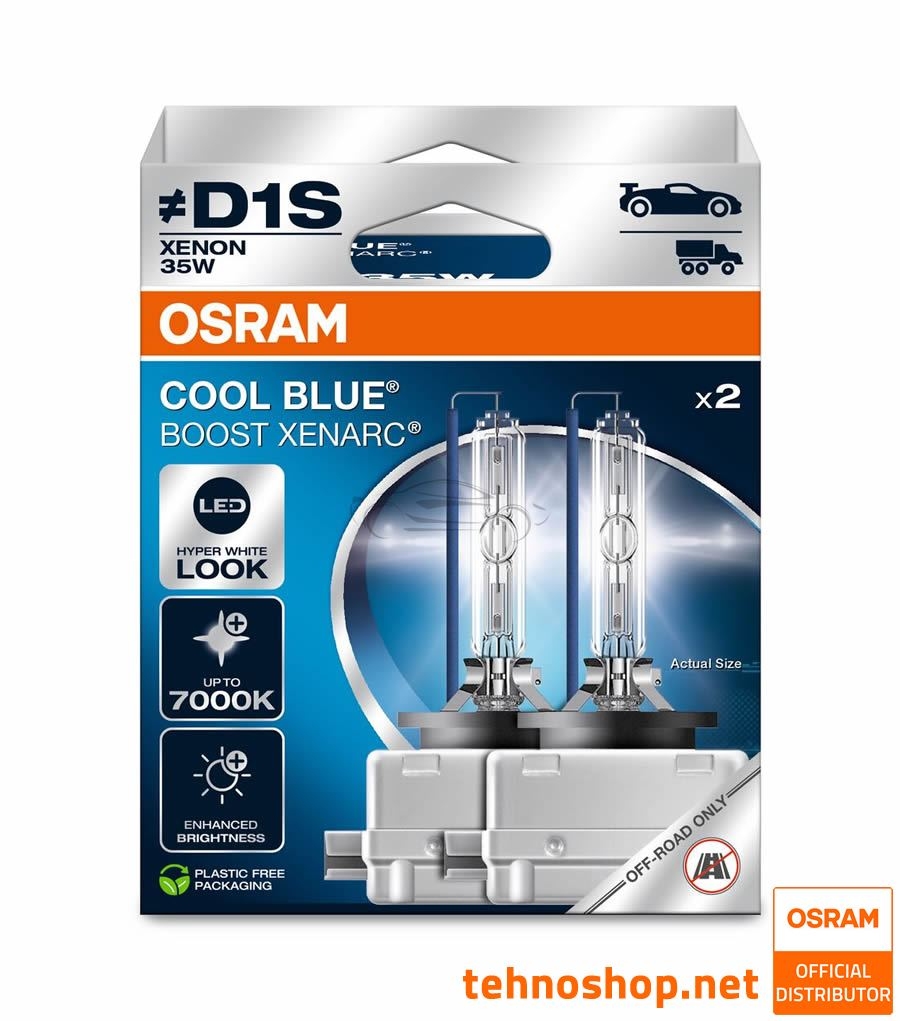 ŽARNICA OSRAM XENON D1S COOL BLUE BOOST 66140CBB-2HB 35W PK32D-2 2HB