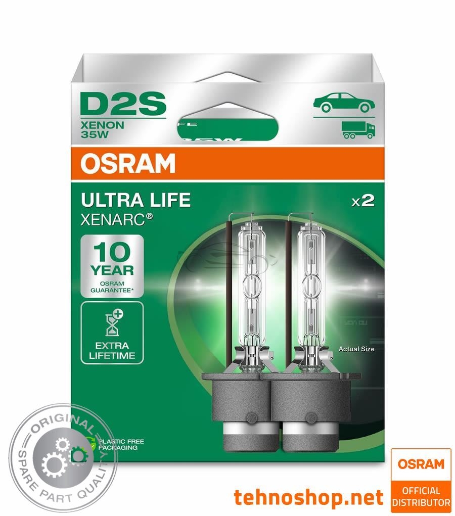 ŽARNICA OSRAM XENON D2S 66240ULT-2HB ULTRALIFE 35W P32D-2 2HB