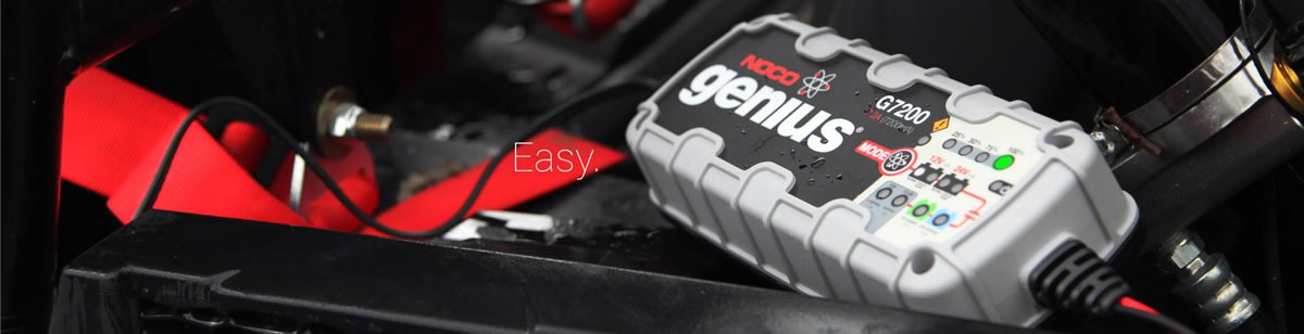 Chargeur batterie NOCO GENIUS G7200 12V + 24V pour Batterien avec 14-230Ah  – PP passion parts AG